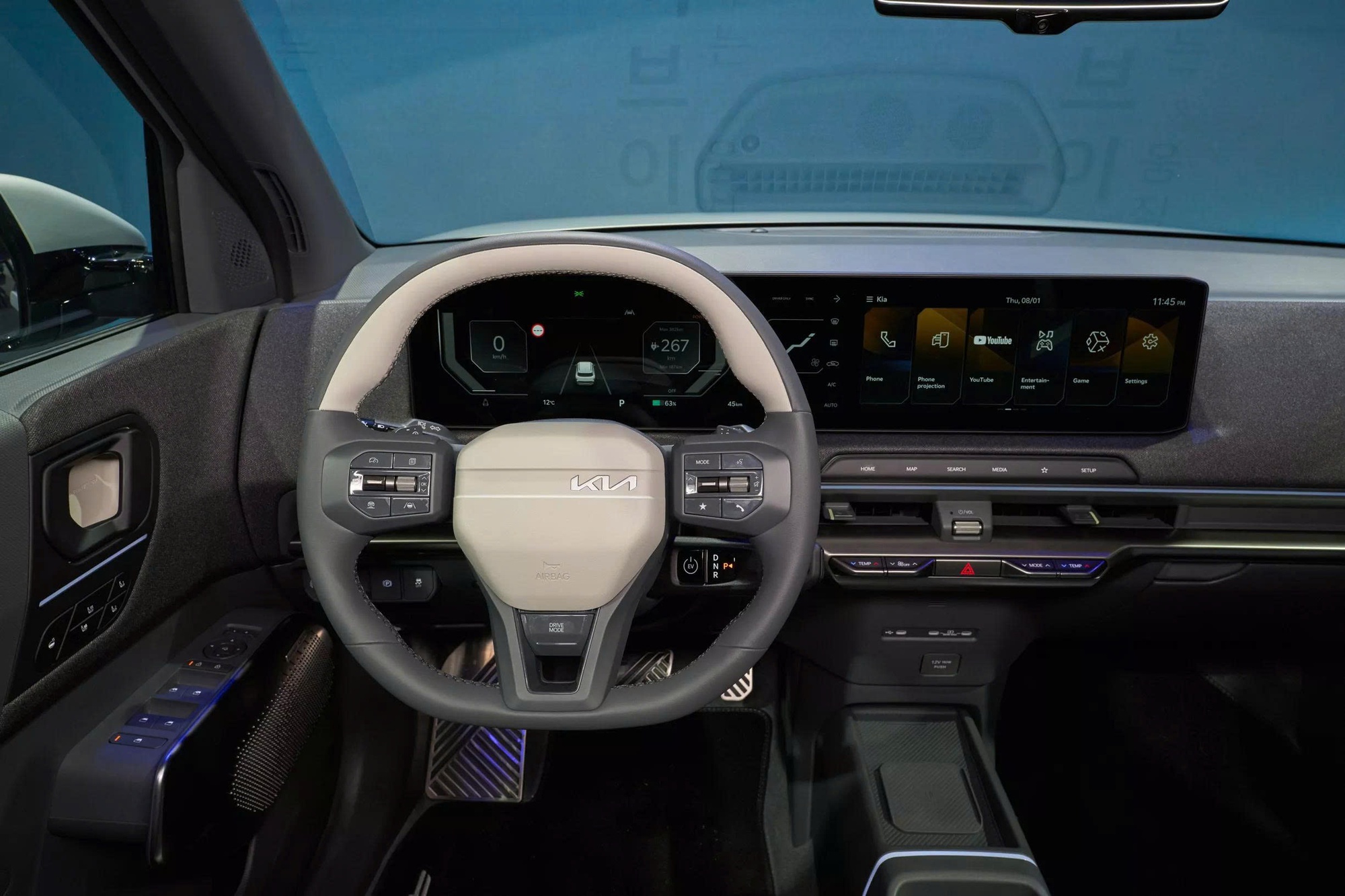 Kia EV2 ra mắt: CUV điện c&ugrave;ng cỡ VF 5, động cơ điện mạnh 145 m&atilde; lực, chạy TPHCM - Nha Trang kh&ocirc;ng cần sạc- Ảnh 8.