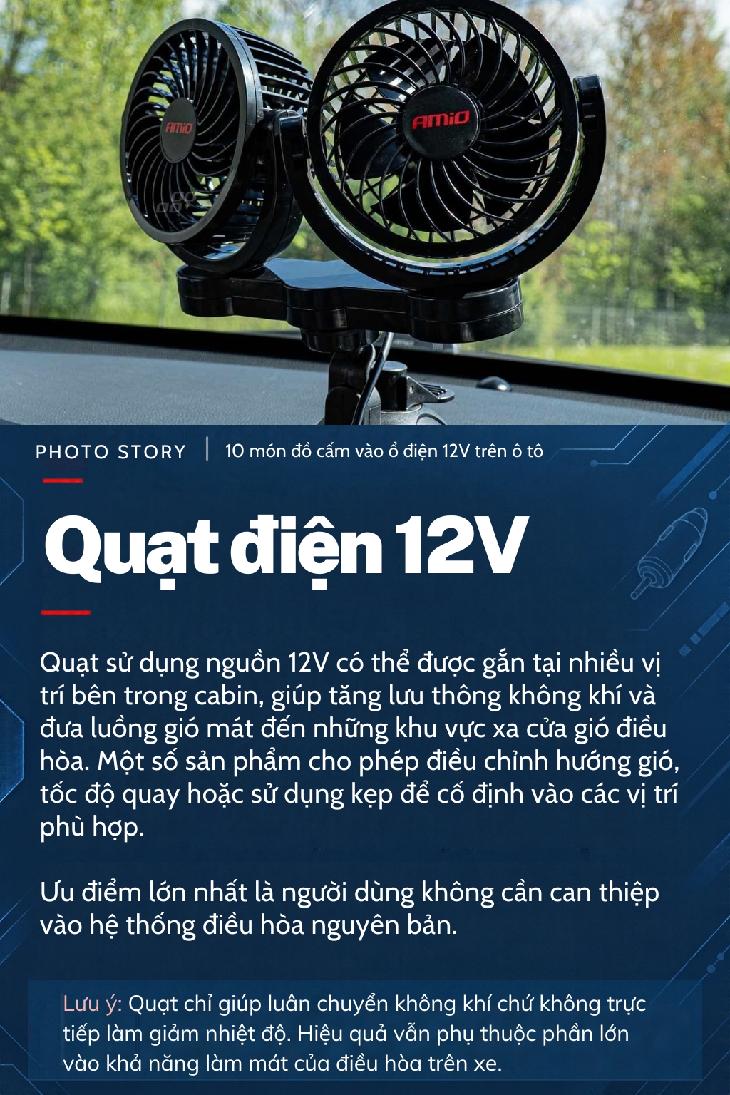 Ổ cắm 12V trên ô tô tưởng chỉ để sạc điện thoại, hóa ra còn dùng được với 10 món đồ này - Ảnh 8.