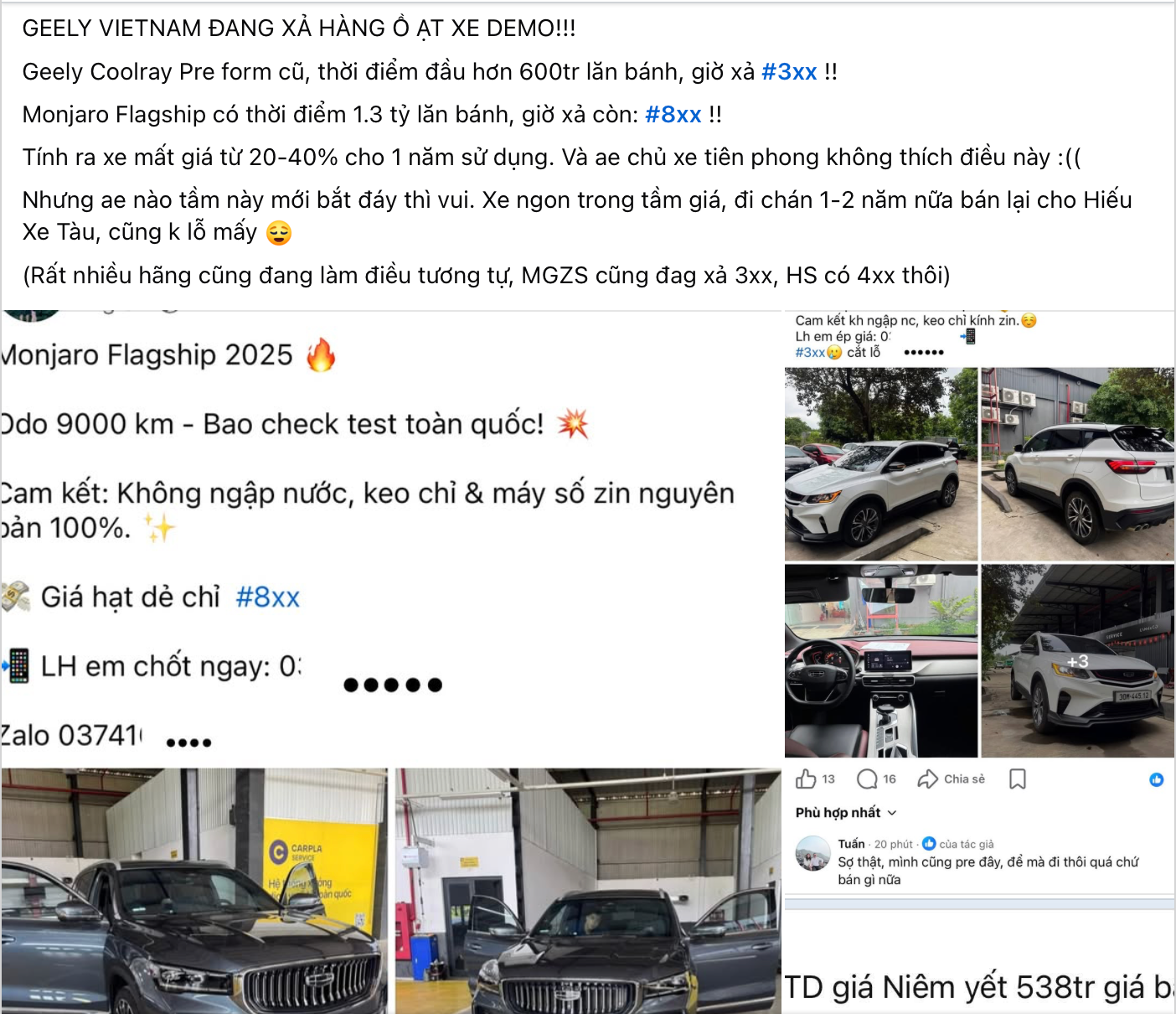 Thực hư chuyện Geely 'xả hàng' tại Việt Nam: Chỉ là số ít cá biệt, khó mua rẻ như dự tính - Ảnh 1.