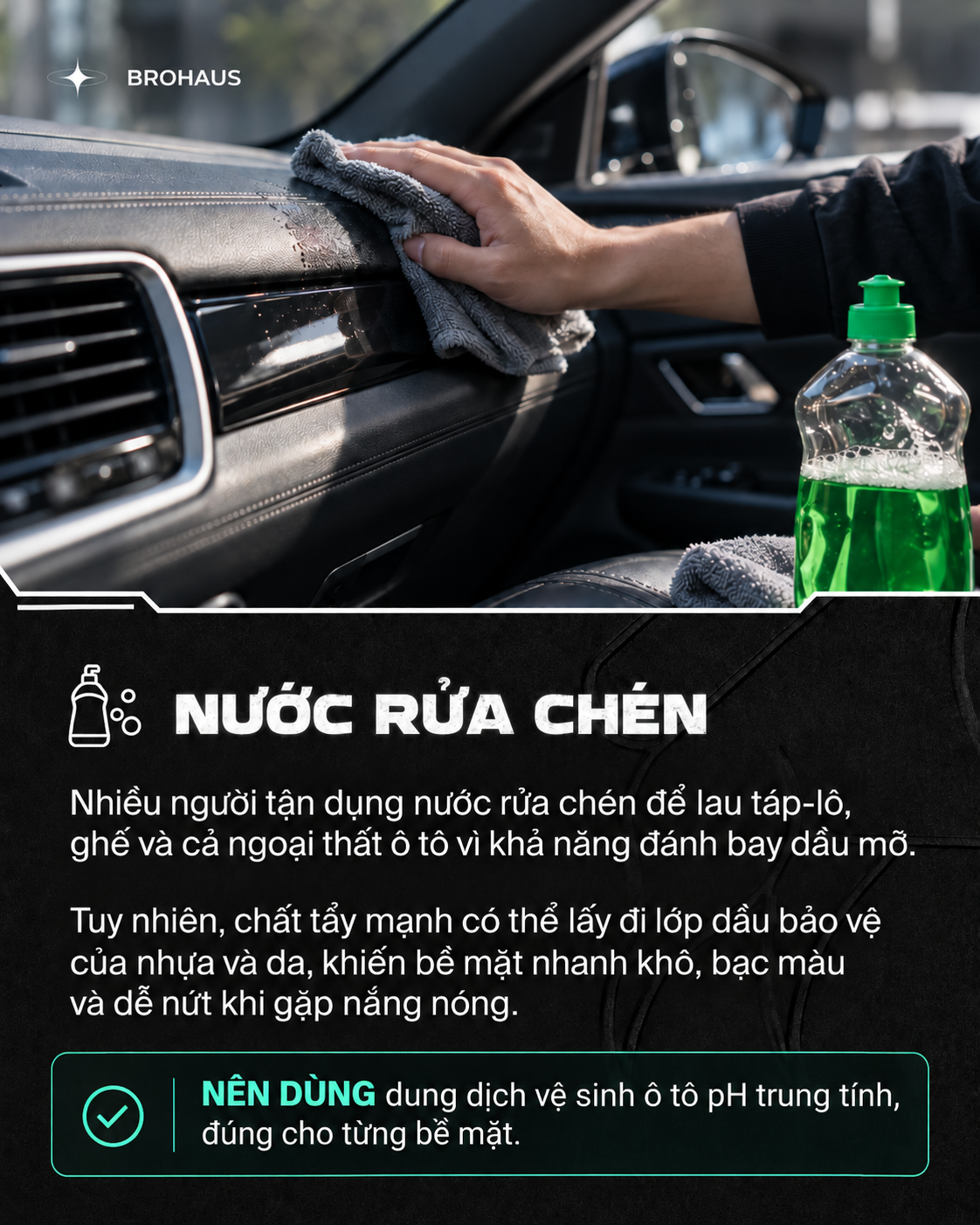 7 m&oacute;n đồ quen thuộc trong nh&agrave; tưởng gi&uacute;p vệ sinh &ocirc; t&ocirc; tiết kiệm, nhưng c&oacute; thể khiến chủ xe tốn tiền sửa chữa - Ảnh 1.
