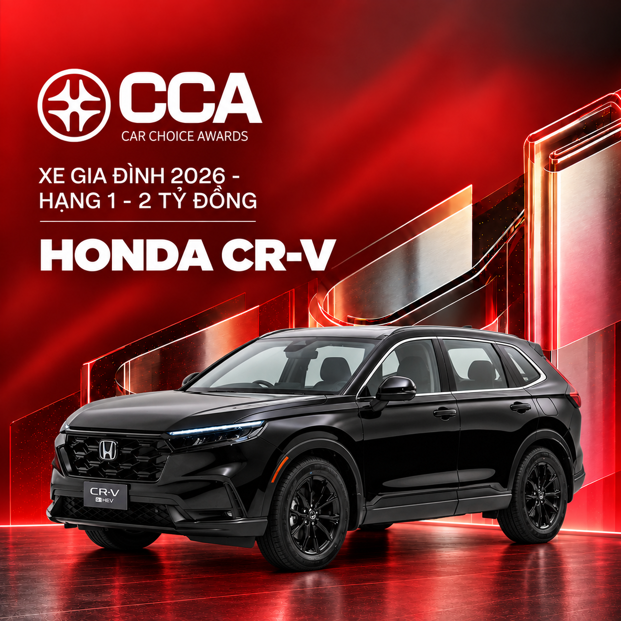 Honda CR-V thắng sát nút trước Hyundai Santa Fe, giành giải ‘Xe gia đình 2026 - Hạng 1 - 2 tỷ đồng’ tại CCA 2026 - Ảnh 1.