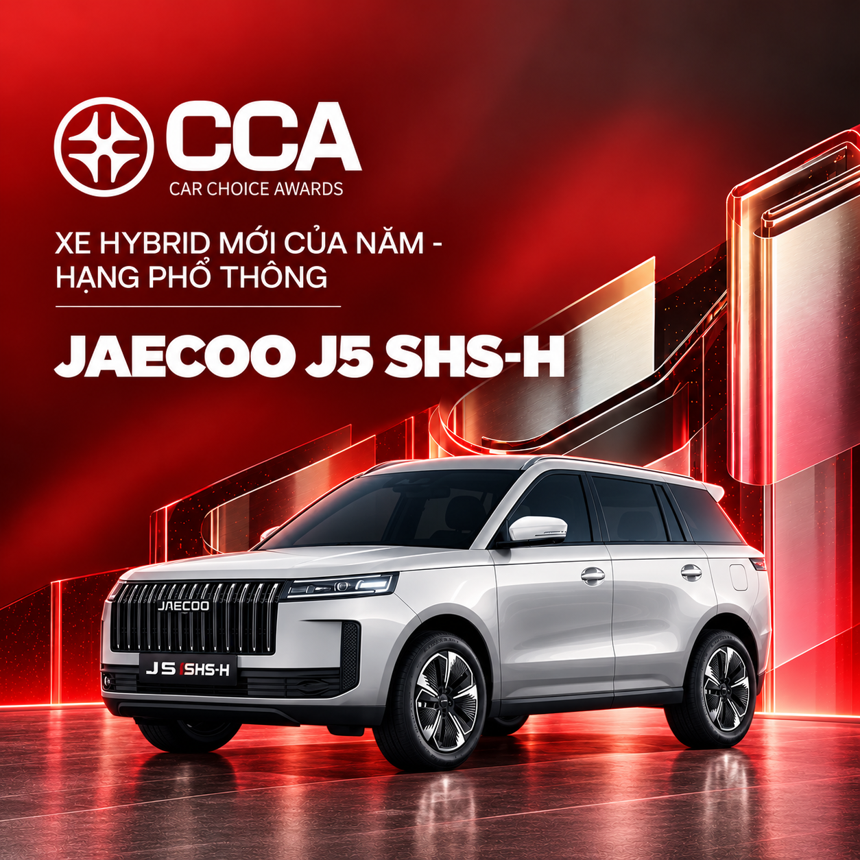 Jaecoo J5 SHS-H là ‘Xe hybrid mới của năm - Hạng phổ thông’ tại Car Choice Awards 2026 - Ảnh 1.