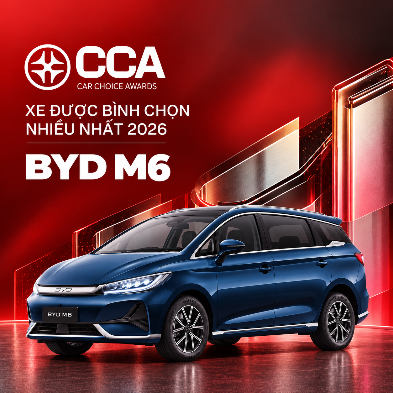 BYD M6 ghi dấu ấn với giải &lsquo;Xe được b&igrave;nh chọn nhiều nhất 2026&rsquo; tại CCA 2026 - Ảnh 1.