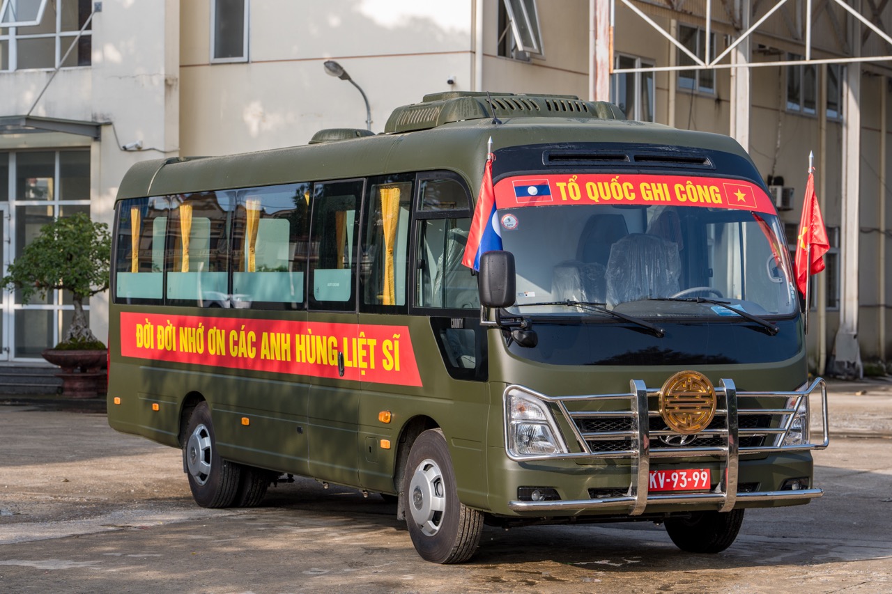 35 xe Hyundai County được cải ho&aacute;n th&agrave;nh phương tiện đặc biệt phục vụ t&igrave;m kiếm h&agrave;i cốt liệt sĩ - Ảnh 1.