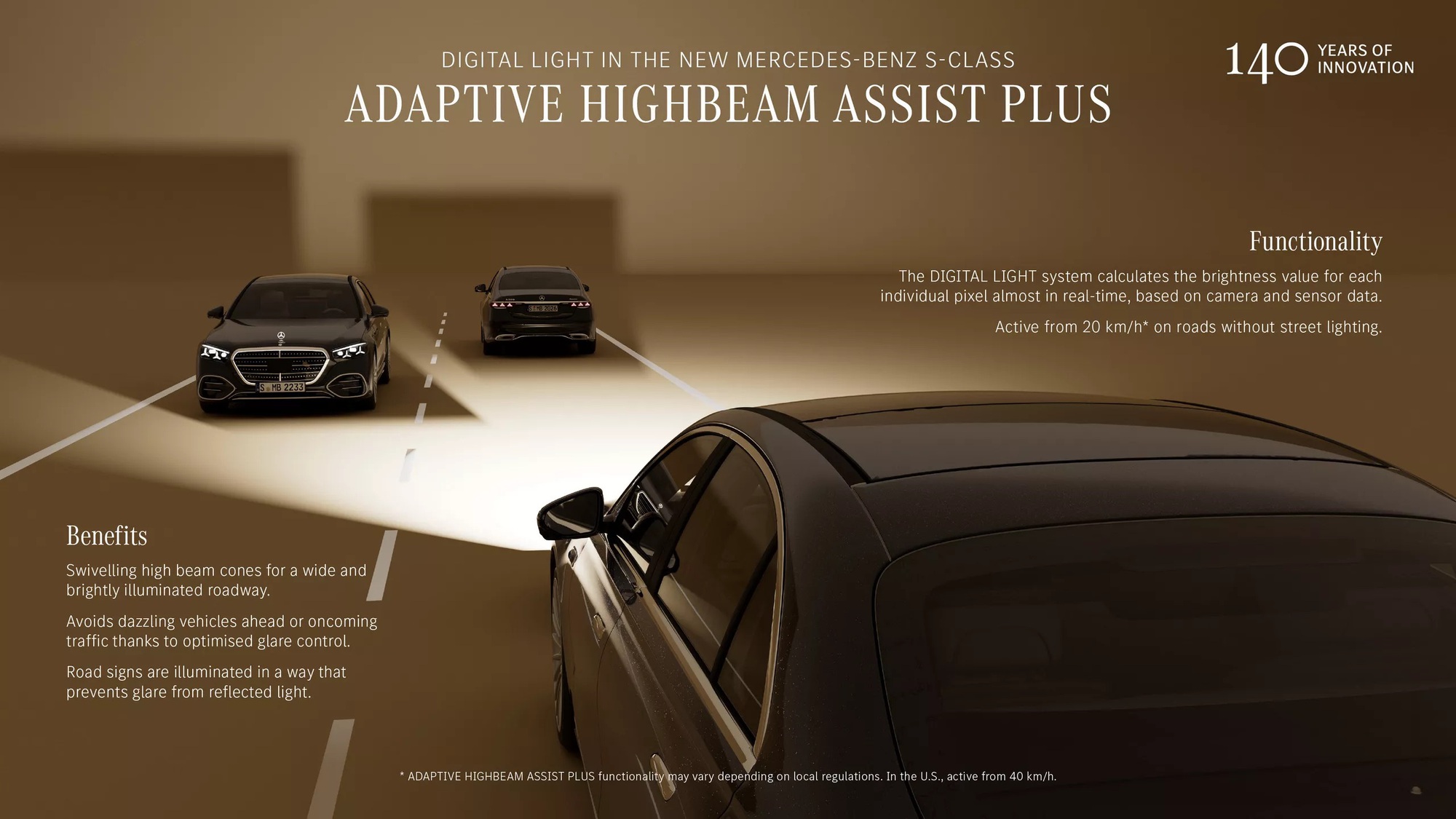 Đ&egrave;n &lsquo;Mẹc&rsquo; đời mới giờ xịn tới cỡ n&agrave;y: 50.000 LED rọi s&aacute;ng tới 6 s&acirc;n b&oacute;ng, chiếu được cả h&igrave;nh ảnh xuống mặt đường- Ảnh 2.