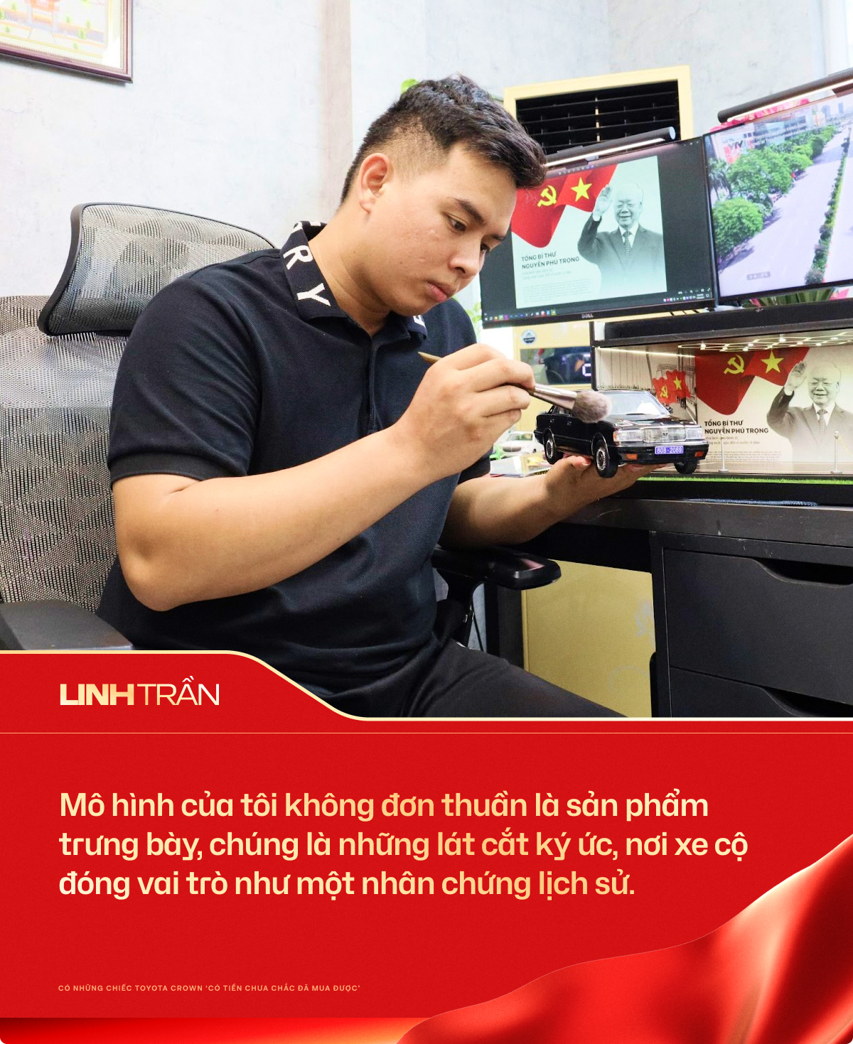 Từ Toyota Crown tới VinFast VF 9: Tay chơi H&agrave; Th&agrave;nh kể chuyện lịch sử bằng m&ocirc; h&igrave;nh xe- Ảnh 1.