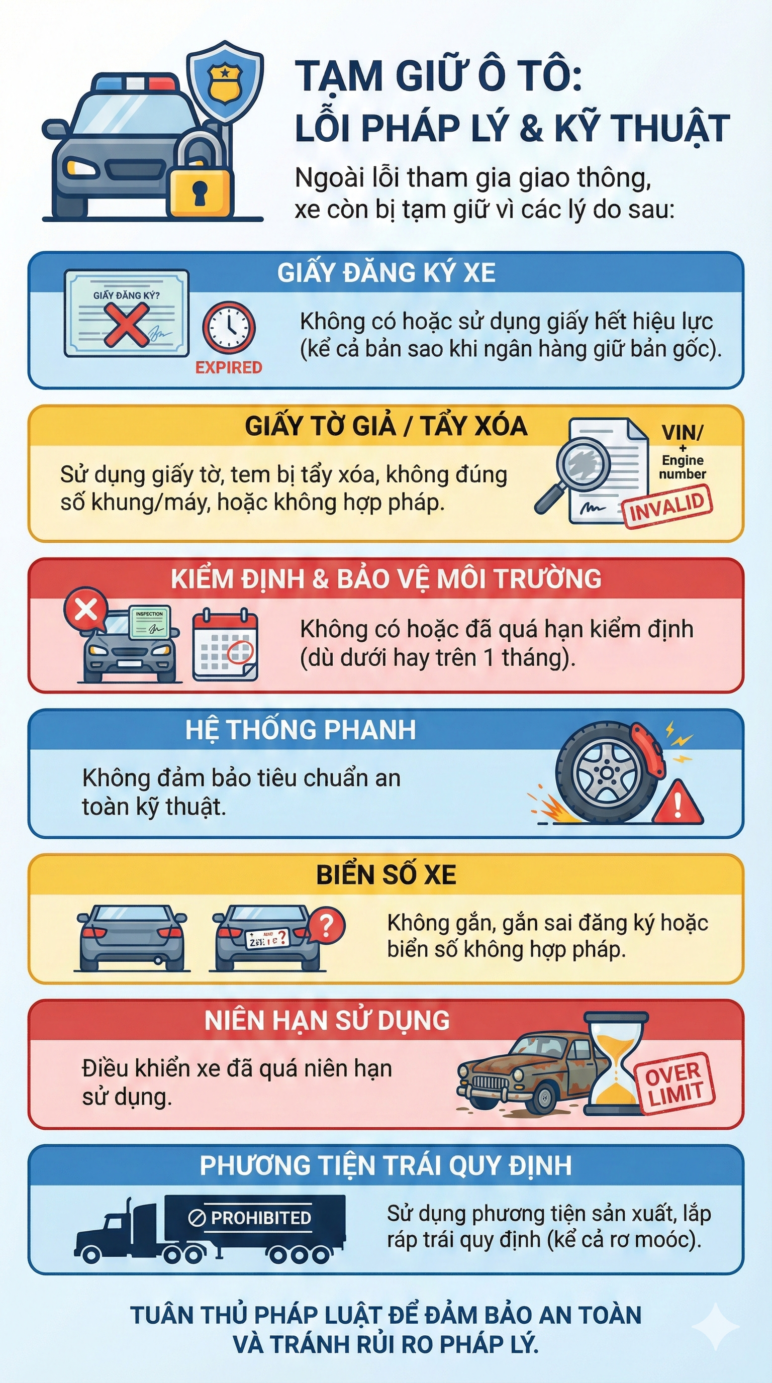 Mức phạt bị tạm giữ phương tiện mới nhất 2026 đối với tất cả c&aacute;c loại xe, t&agrave;i xế ch&uacute; &yacute;- Ảnh 2.