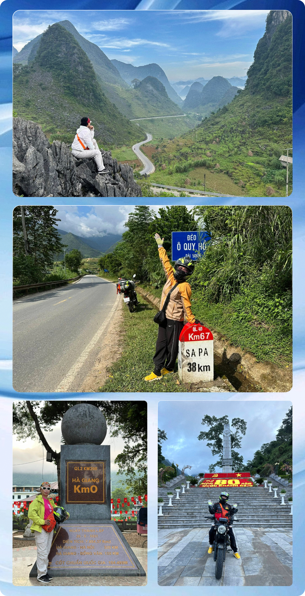 Chuyến xuyên Việt 'để đời' của nữ phượt thủ U60 trên Yamaha PG-1: Sét đánh ngang mặt, vượt đèo Hải Vân trong bão- Ảnh 6. Chuyến xuyên Việt 'để đời' của nữ phượt thủ U60 trên Yamaha PG-1: Sét đánh ngang mặt, vượt đèo Hải Vân trong bão- Ảnh 6.