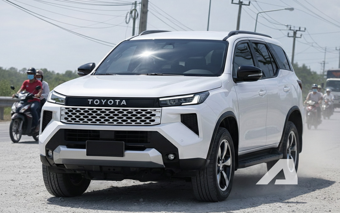 Toyota Fortuner 2026 lộ th&ecirc;m ảnh &lsquo;hot&rsquo;: Đầu g&oacute;c cạnh, d&aacute;ng c&oacute; thể g&acirc;y tranh c&atilde;i nhưng nội thất giống Prado th&igrave; dễ &lsquo;phả hơi n&oacute;ng&rsquo; l&ecirc;n Everest- Ảnh 4.