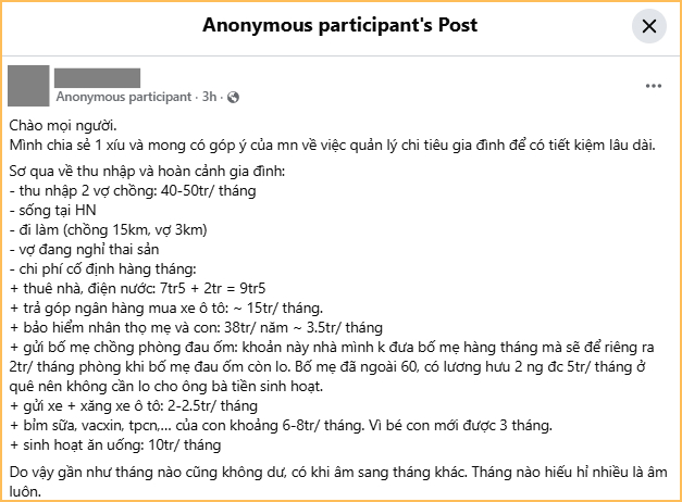 Vợ chồng H&agrave; Nội lương 50 triệu, c&ograve;n ở thu&ecirc; vẫn trả g&oacute;p mua &ocirc; t&ocirc; 15 triệu/th&aacute;ng: D&acirc;n mạng muốn đồng cảm cũng kh&oacute;- Ảnh 1.