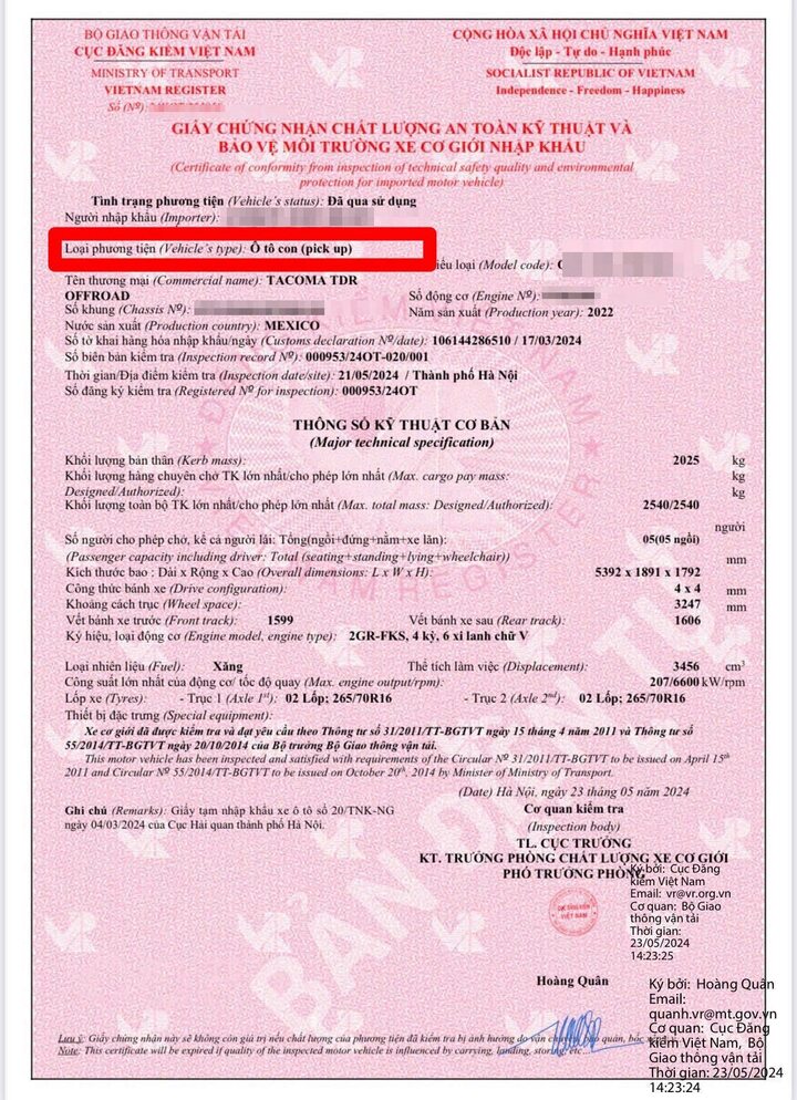 Cục CSGT hướng dẫn ph&acirc;n biệt xe b&aacute;n tải l&agrave; xe con hay xe tải- Ảnh 3.