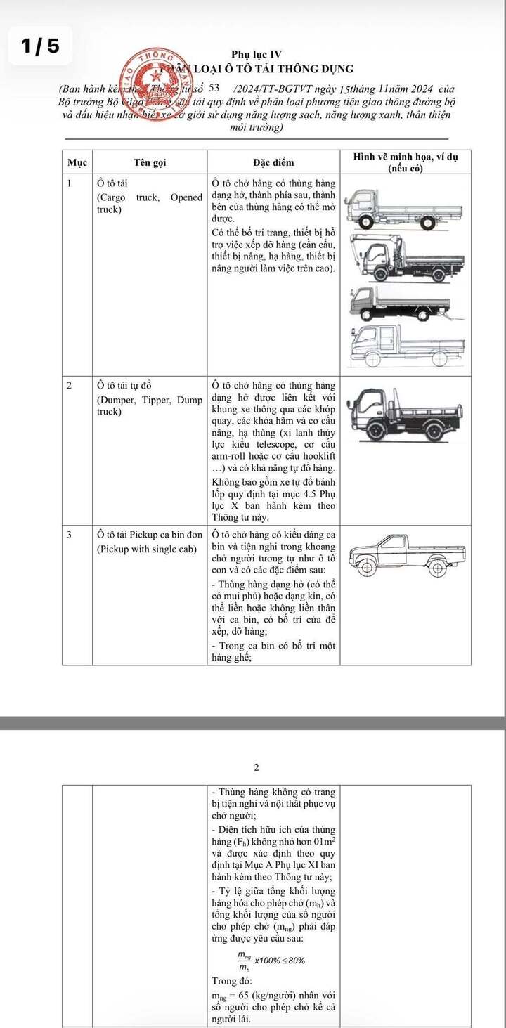 Cục CSGT hướng dẫn ph&acirc;n biệt xe b&aacute;n tải l&agrave; xe con hay xe tải- Ảnh 6.