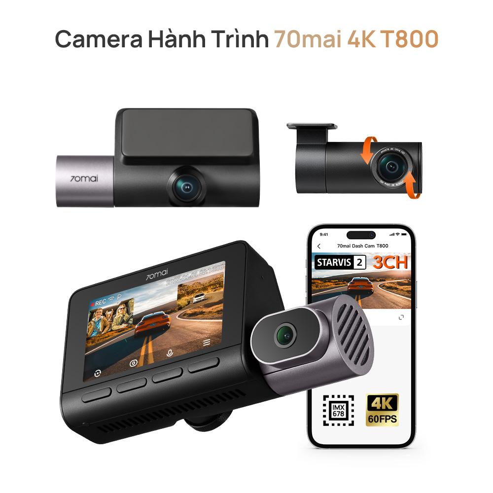 70mai ra mắt bộ đôi camera hành trình 3 kênh 4K T800 và T400 tại Việt Nam- Ảnh 3. 70mai ra mắt bộ đôi camera hành trình 3 kênh 4K T800 và T400 tại Việt Nam- Ảnh 3.