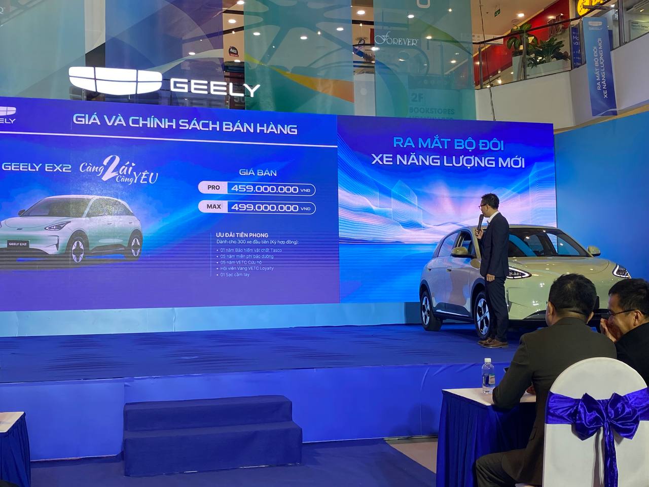 Geely EX2 ra mắt Việt Nam: Giá từ 459 triệu đồng, màn hình siêu lớn, có ADAS, sạc đầy đủ chạy Hà Nội - Hà Tĩnh- Ảnh 1. Geely EX2 ra mắt Việt Nam: Giá từ 459 triệu đồng, màn hình siêu lớn, có ADAS, sạc đầy đủ chạy Hà Nội - Hà Tĩnh- Ảnh 1.