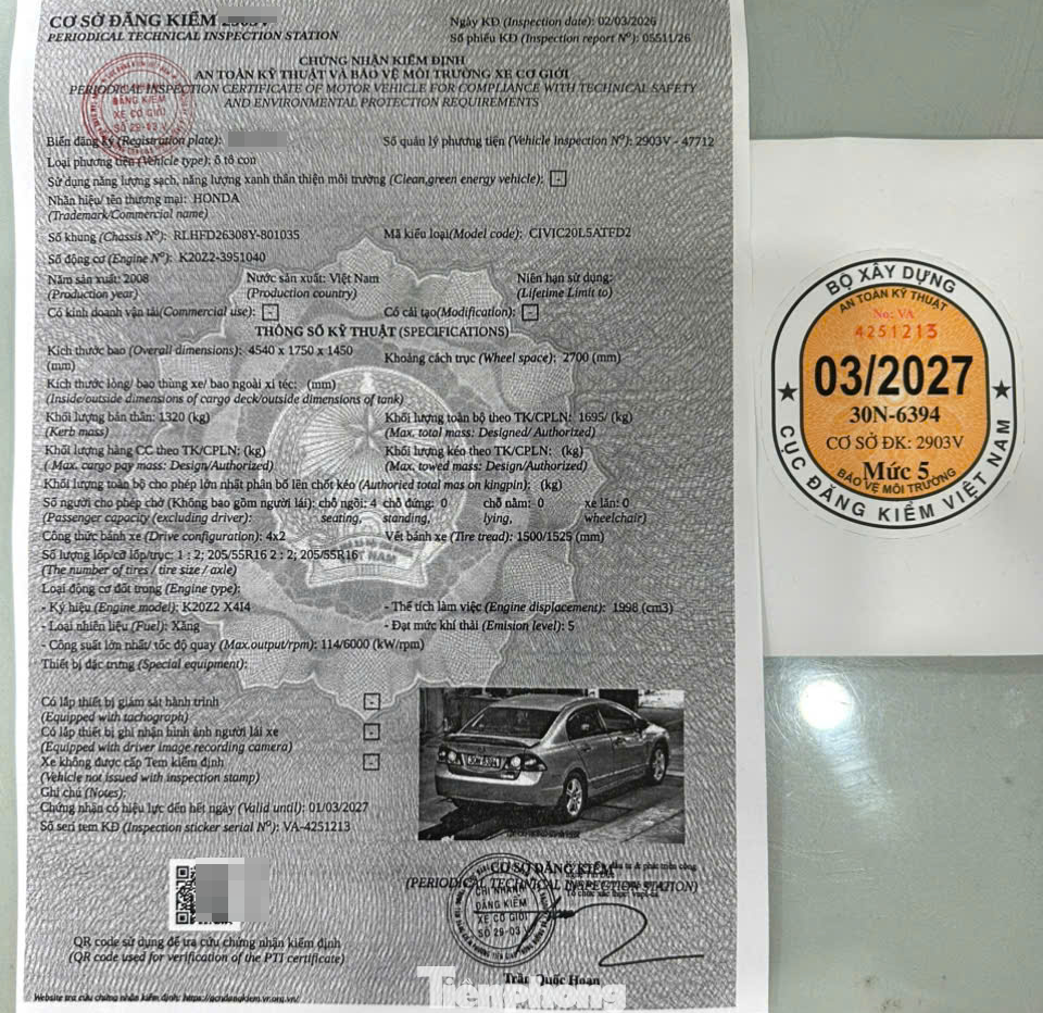 Trục trặc hệ thống cấp chứng nhận đăng kiểm điện tử- Ảnh 2.