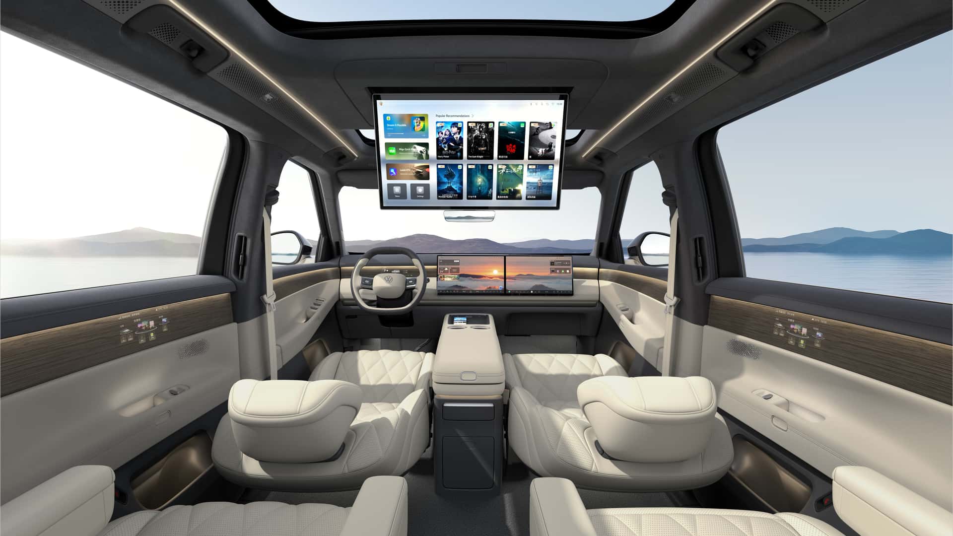 Volkswagen sắp c&oacute; xe gia đ&igrave;nh mới: M&agrave;n h&igrave;nh khủng 31,2inch, đ&egrave;n viền nội thất d&agrave;i gần 13m quanh xe, động cơ hybrid chạy tới 400km kh&ocirc;ng cần xăng- Ảnh 2.