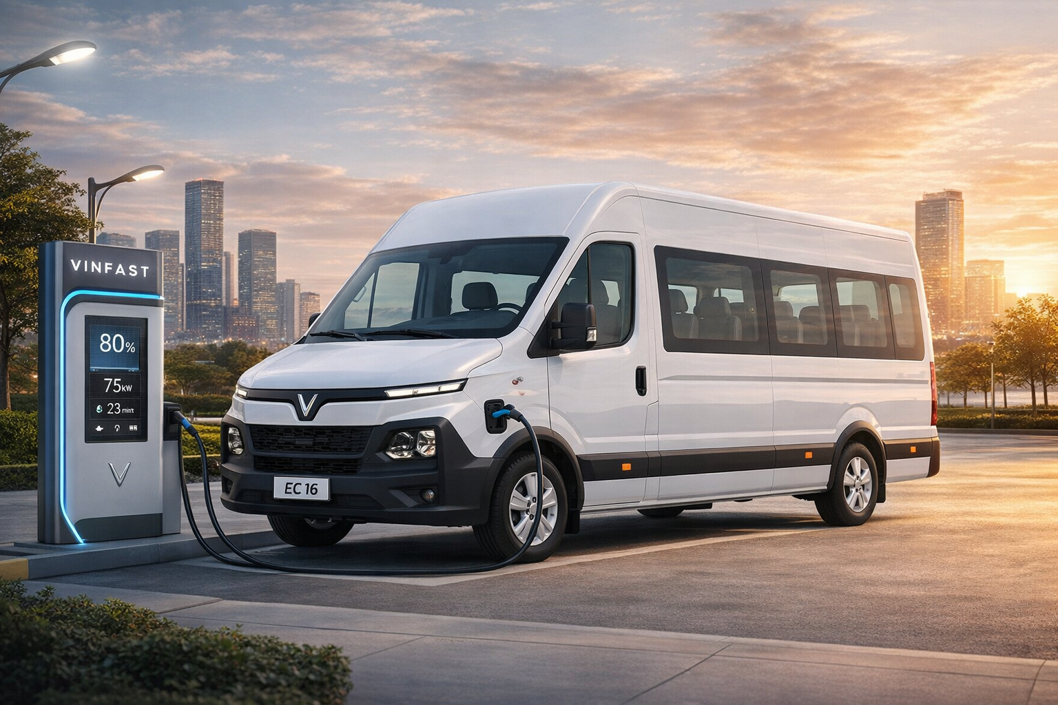 Hình ảnh VinFast EC Van 16 chỗ chỉ là AI, không phải thông tin chính thức- Ảnh 2. Hình ảnh VinFast EC Van 16 chỗ chỉ là AI, không phải thông tin chính thức- Ảnh 2.
