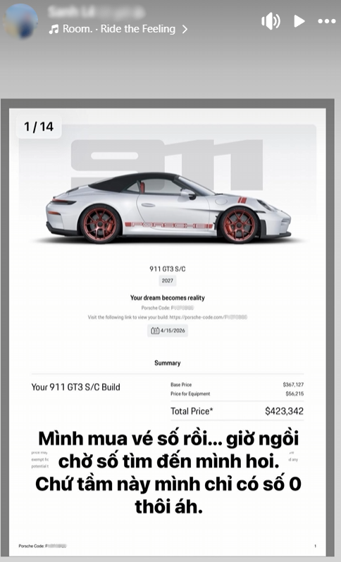 Dân chơi Việt 'úp mở' đặt mua Porsche 911 GT3 S/C vừa ra mắt: Tiền option hơn 1 chiếc Civic, chi hơn trăm triệu chỉ để có thể nâng gầm xe- Ảnh 1. Dân chơi Việt 'úp mở' đặt mua Porsche 911 GT3 S/C vừa ra mắt: Tiền option hơn 1 chiếc Civic, chi hơn trăm triệu chỉ để có thể nâng gầm xe- Ảnh 1.