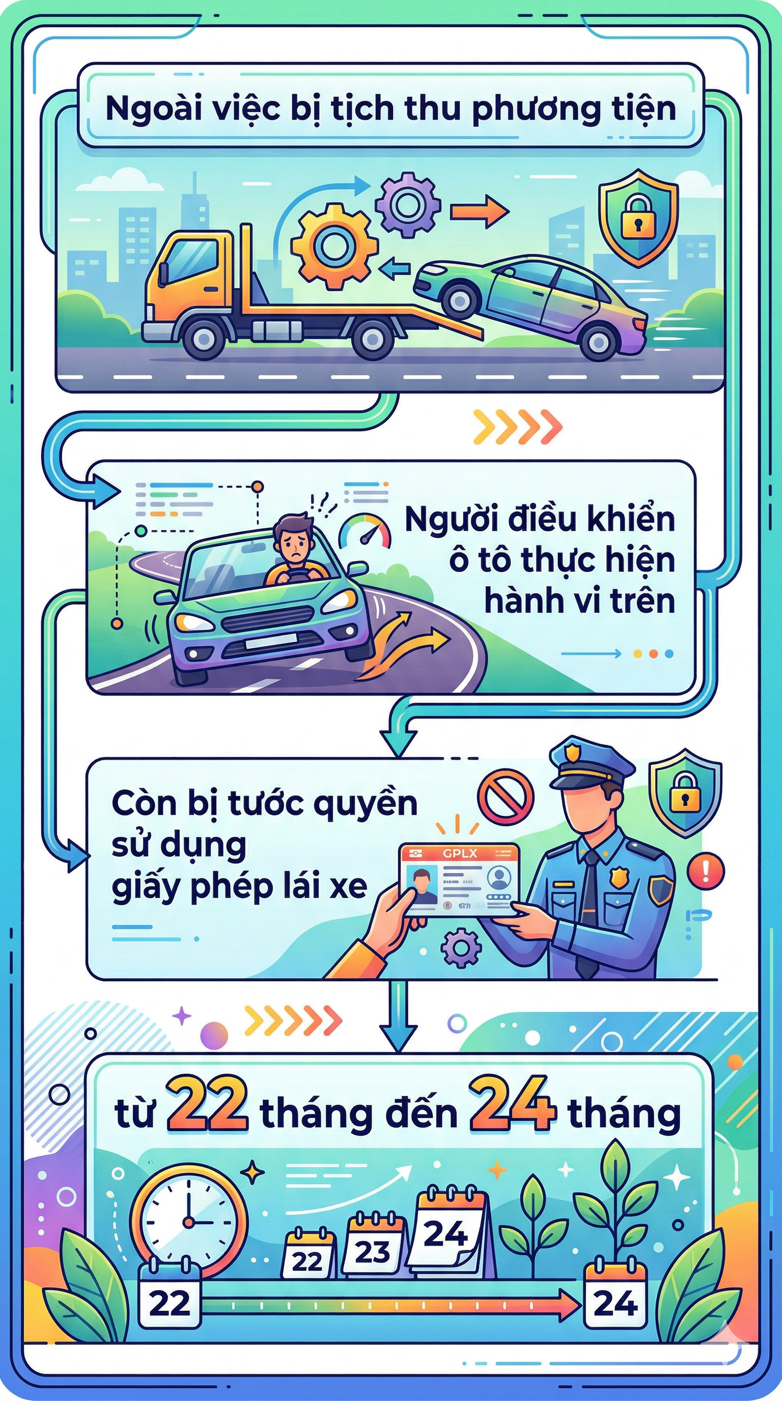 Người điều khiển xe &ocirc; t&ocirc; sẽ bị tịch thu phương tiện trong những trường hợp n&agrave;o?- Ảnh 2.