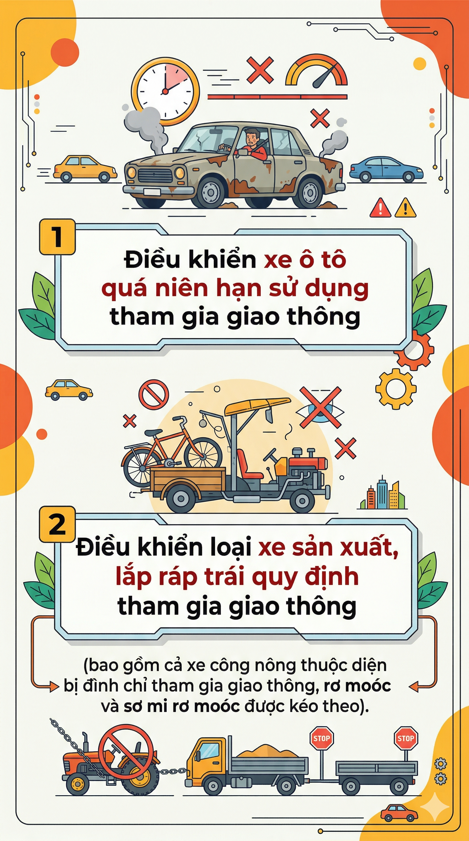 Người điều khiển xe &ocirc; t&ocirc; sẽ bị tịch thu phương tiện trong những trường hợp n&agrave;o?- Ảnh 1.