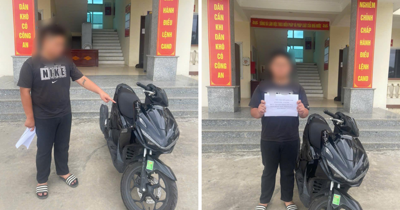 Danh t&iacute;nh nh&oacute;m thanh ni&ecirc;n đi xe m&aacute;y "kẹp 3", cầm d&eacute;p đ&aacute;nh người ở Hải Ph&ograve;ng- Ảnh 2.