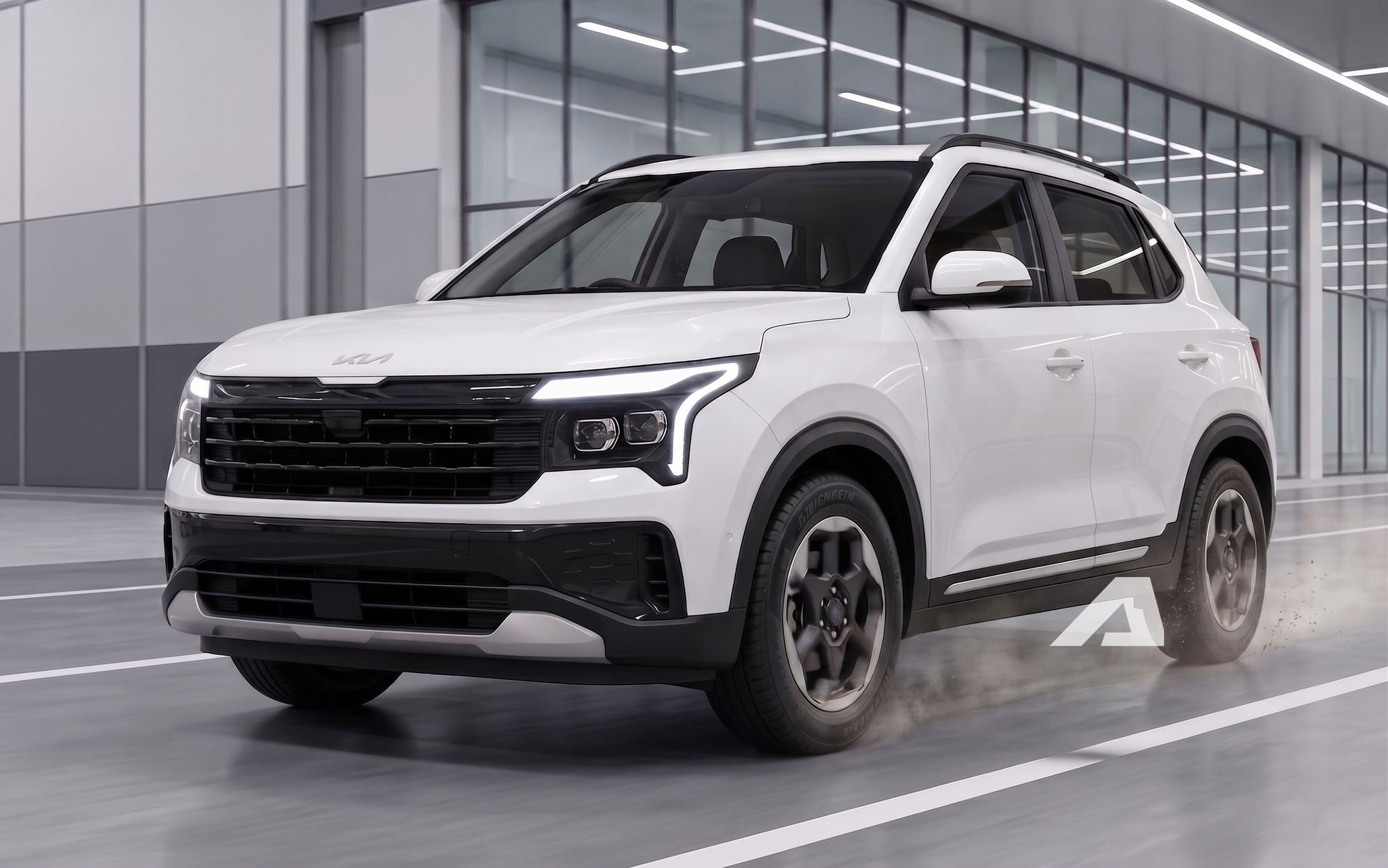 Kia Sonet đời mới lộ diện r&otilde; n&eacute;t hơn tr&ecirc;n đường với thay đổi lớn nhất từ thiết kế đầu xe v&agrave; khung gầm- Ảnh 4.