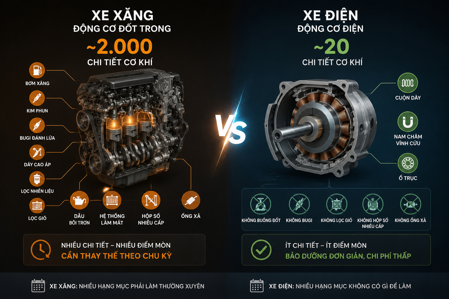 Những hạng mục bảo dưỡng quan trọng m&agrave; xe xăng phải l&agrave;m, xe điện th&igrave; kh&ocirc;ng: Chi ph&iacute; &ldquo;ẩn&rdquo; m&agrave; người mua chưa để &yacute; tới- Ảnh 1.