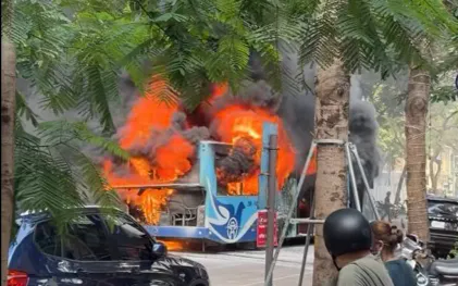 Hiện trường vụ ch&aacute;y.