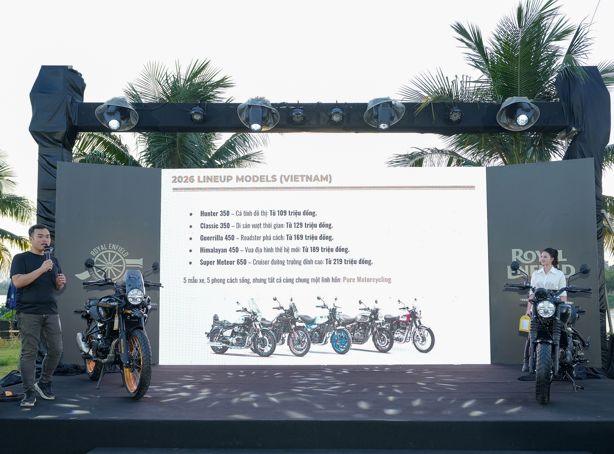 Royal Enfield quay lại Việt Nam: Ra mắt c&ugrave;ng l&uacute;c 5 xe mới, gi&aacute; từ 109 triệu đồng, đầy đủ ph&acirc;n kh&uacute;c từ 350 đến 650cc- Ảnh 1.