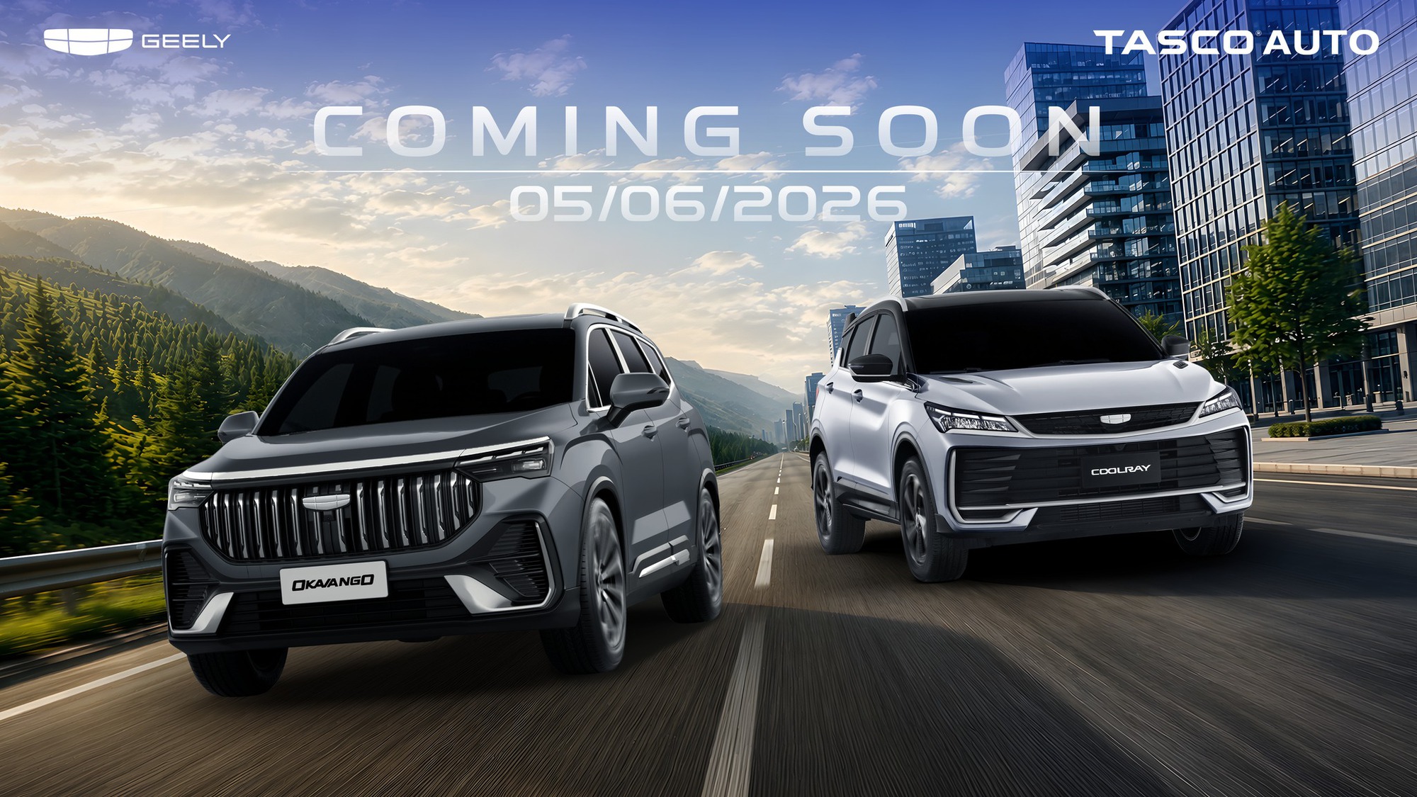 Geely chốt lịch ra mắt Okavango v&agrave; Coolray tại Việt Nam: Trải d&agrave;i từ SUV cỡ B đến SUV 7 chỗ gi&aacute; mềm- Ảnh 1.