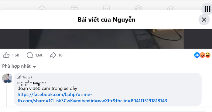 Vụ ch&aacute;y xe l&agrave;m 2 người chết: Xuất hiện t&agrave;i khoản mạng x&atilde; hội nhận l&agrave; t&agrave;i xế- Ảnh 3.