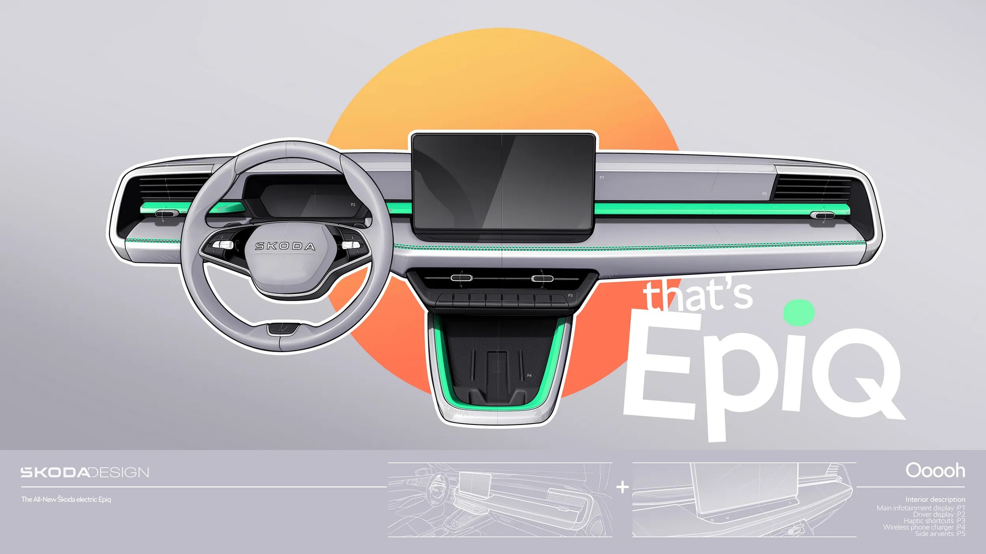 Skoda Epiq - SUV điện rẻ nhất của h&atilde;ng lần đầu c&oacute; ảnh nội thất: Thiết kế xịn với 2 m&agrave;n h&igrave;nh, đ&egrave;n trang tr&iacute;, cốp rộng, về Việt Nam th&igrave; dễ &lsquo;hot&rsquo;- Ảnh 2.