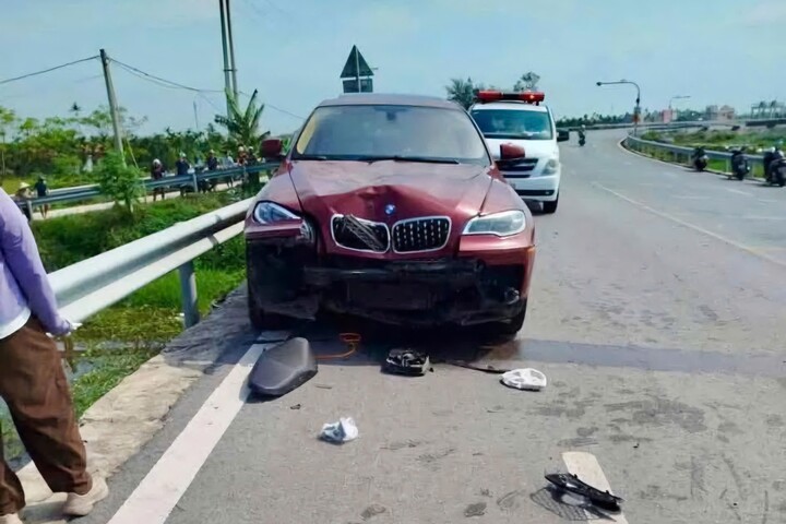 T&agrave;i xế &ocirc; t&ocirc; BMW t&ocirc;ng tử vong nguy&ecirc;n chủ tịch x&atilde; rồi rời khỏi hiện trường- Ảnh 1.