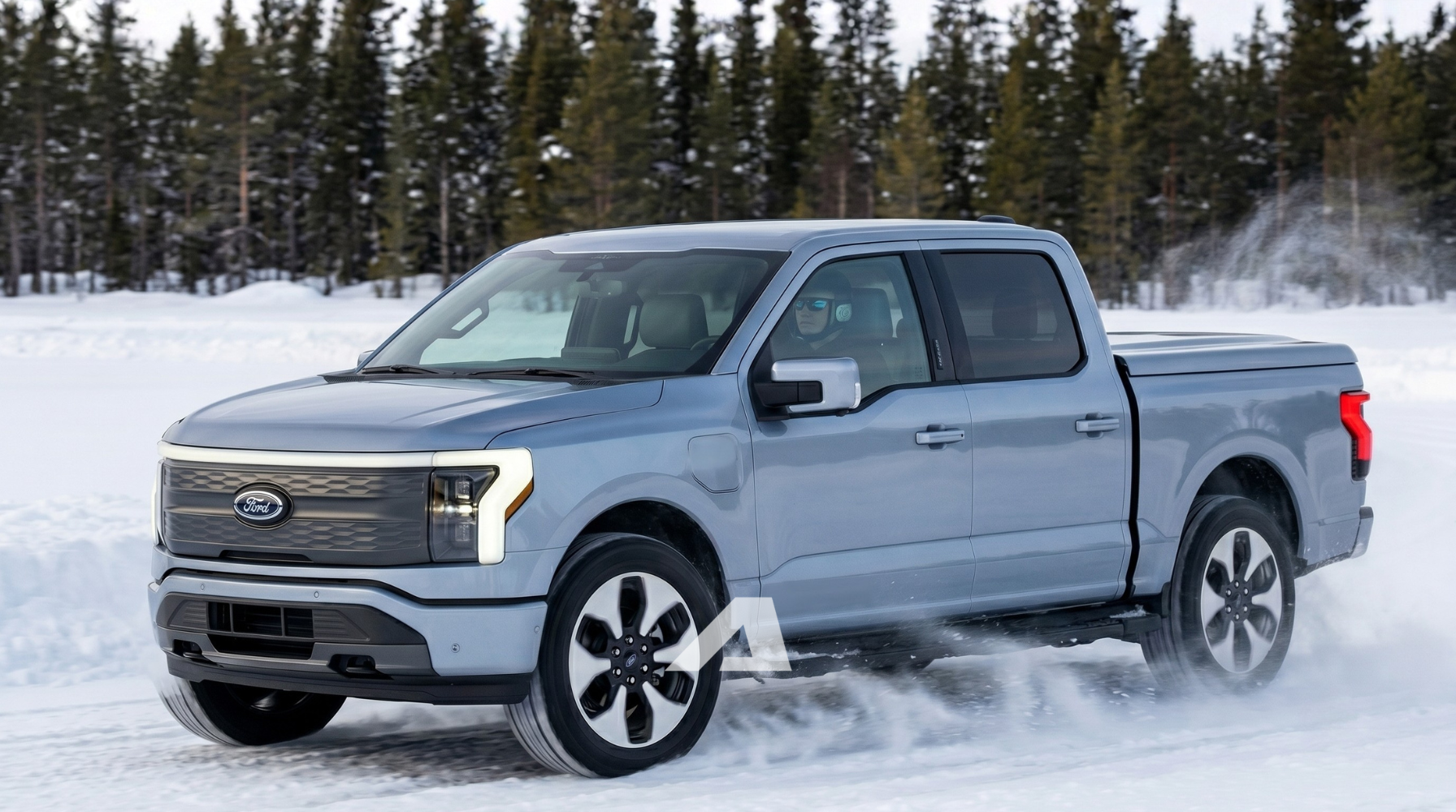 B&aacute;n tải điện Ford cỡ Ranger lần đầu chạy thử tr&ecirc;n đường: Đầu xe si&ecirc;u ngắn, trang bị nhiều c&ocirc;ng nghệ an to&agrave;n, chốt ra mắt năm sau - Ảnh 6.