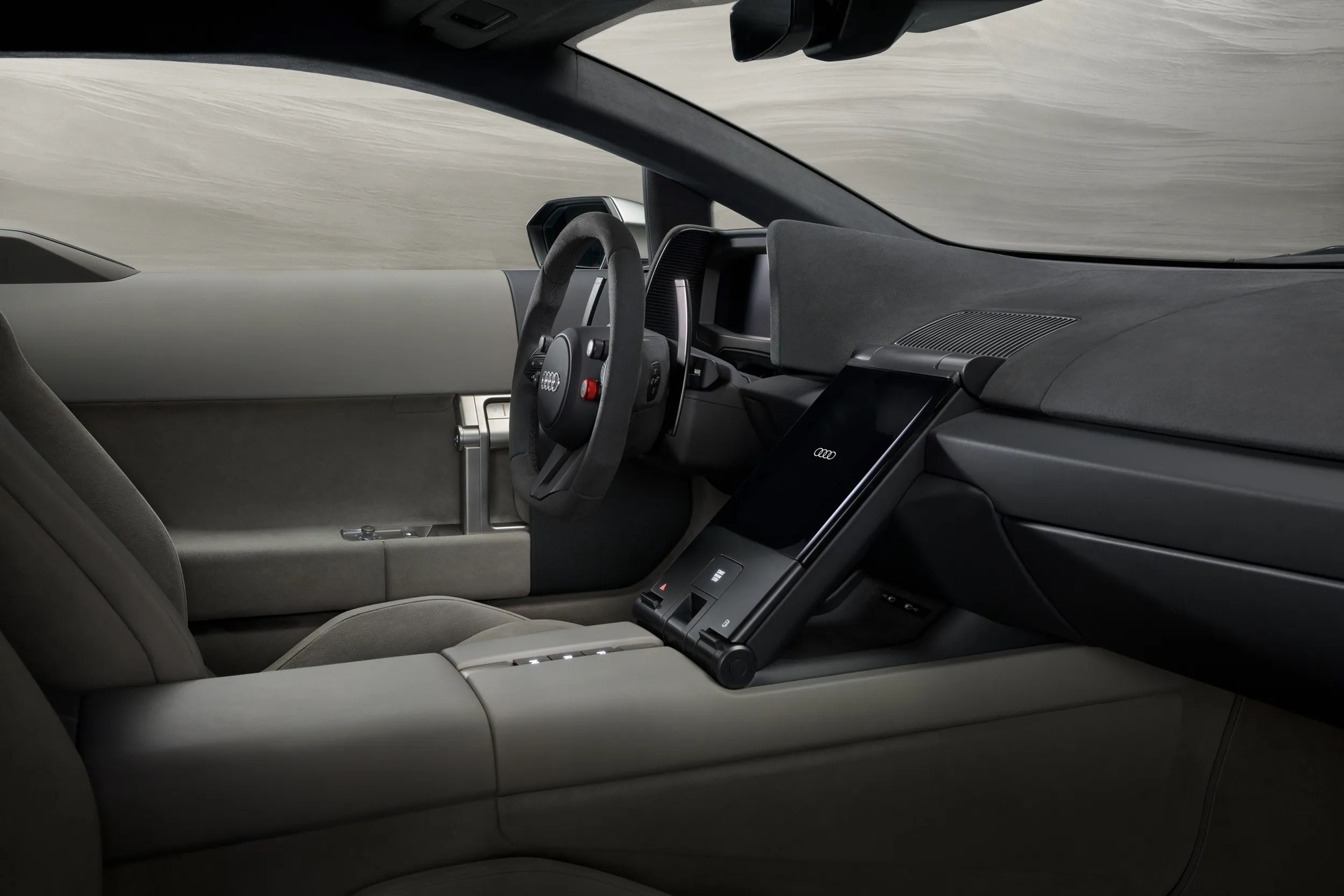 Audi Nuvolari - Si&ecirc;u xe mới thế chỗ R8, động cơ hybrid cắm sạc gần 1.000HP, n&uacute;t bấm trong nội thất đếm tr&ecirc;n đầu ng&oacute;n tay- Ảnh 8.