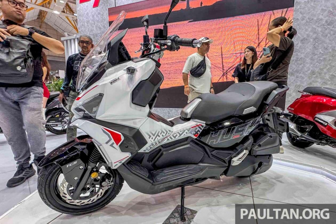 Mẫu xe tay ga địa h&igrave;nh SYM Husky 200 2026 ra mắt, trang bị phanh ABS- Ảnh 1.