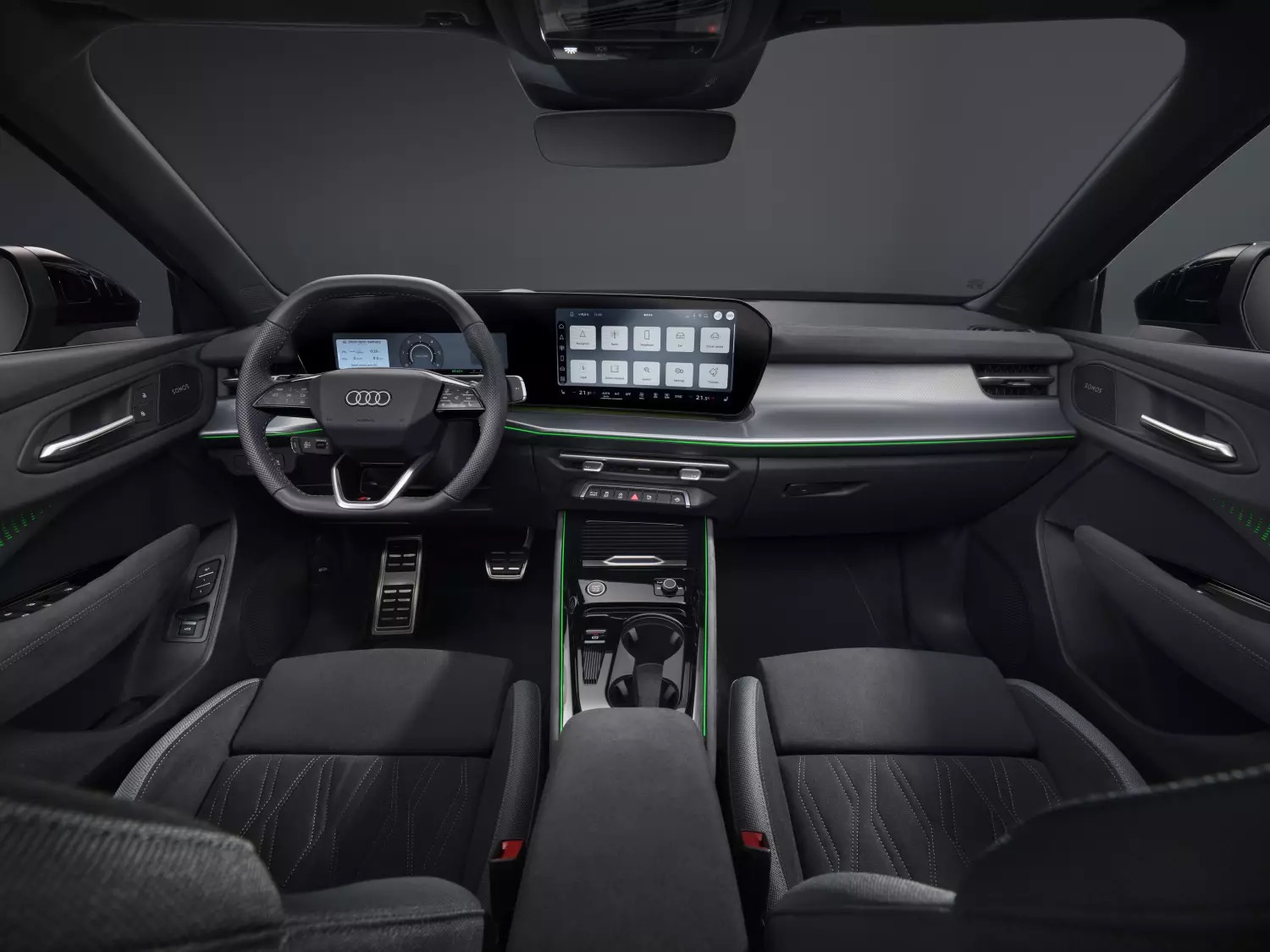 Audi Q3 Sportback 2026 lộ diện sớm trước ng&agrave;y ra mắt Việt Nam: Thiết kế kh&aacute;c ho&agrave;n to&agrave;n đời cũ, c&oacute; g&oacute;i thể thao, dễ d&ugrave;ng động cơ hybrid- Ảnh 3.