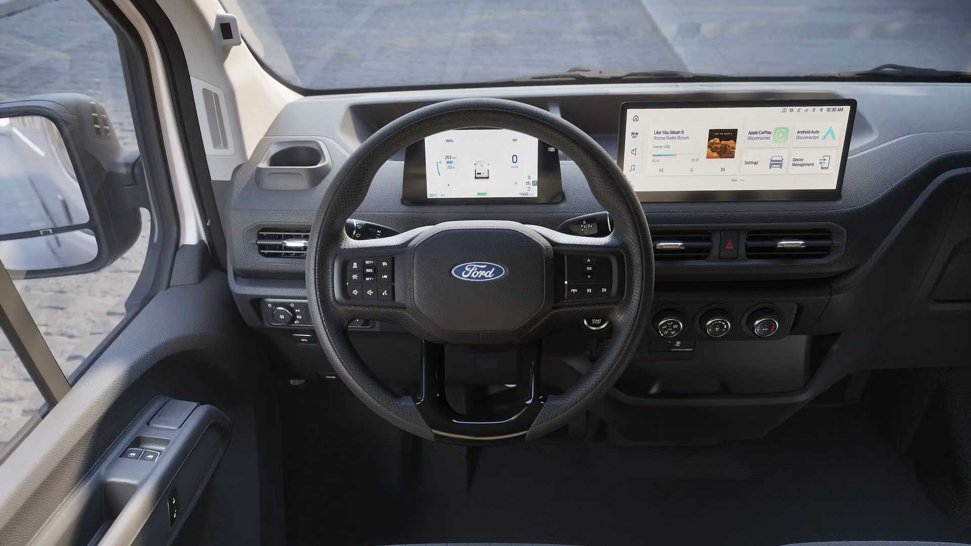 Ford Transit City - Phi&ecirc;n bản tối ưu chở h&agrave;ng nhưng c&oacute; hẳn m&agrave;n h&igrave;nh lớn, ADAS, động cơ điện chạy hơn 380km/sạc - Ảnh 2.