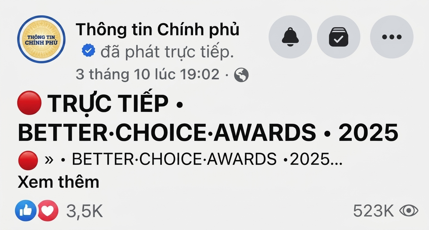 Fanpage Th&ocirc;ng tin Ch&iacute;nh phủ