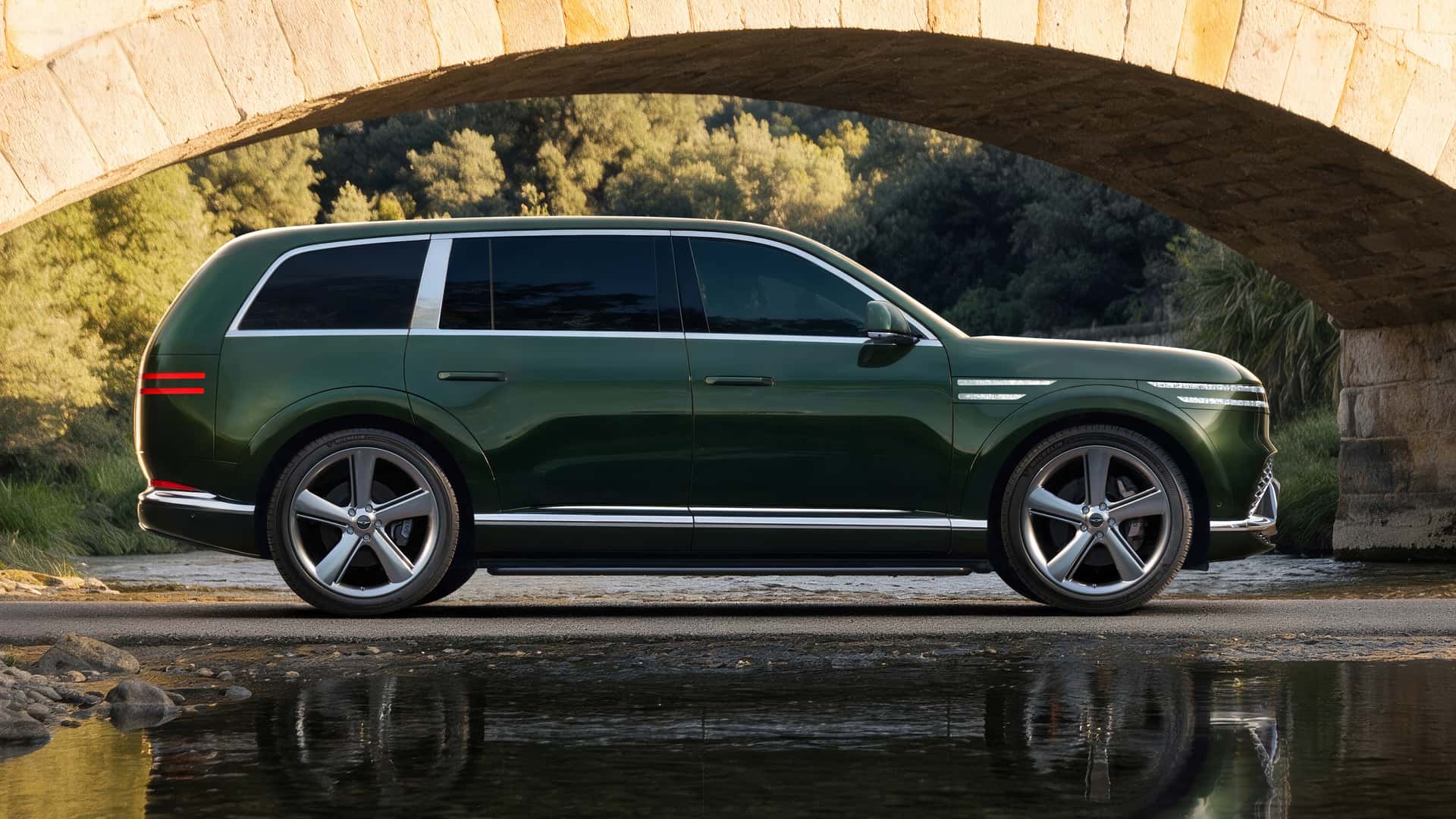 SUV điện Genesis GV90 ra mắt: Xe &ocirc; t&ocirc; c&oacute; thể ẩn cột B đầu ti&ecirc;n tr&ecirc;n thế giới, nội thất si&ecirc;u sang đấu Maybach - Ảnh 3.