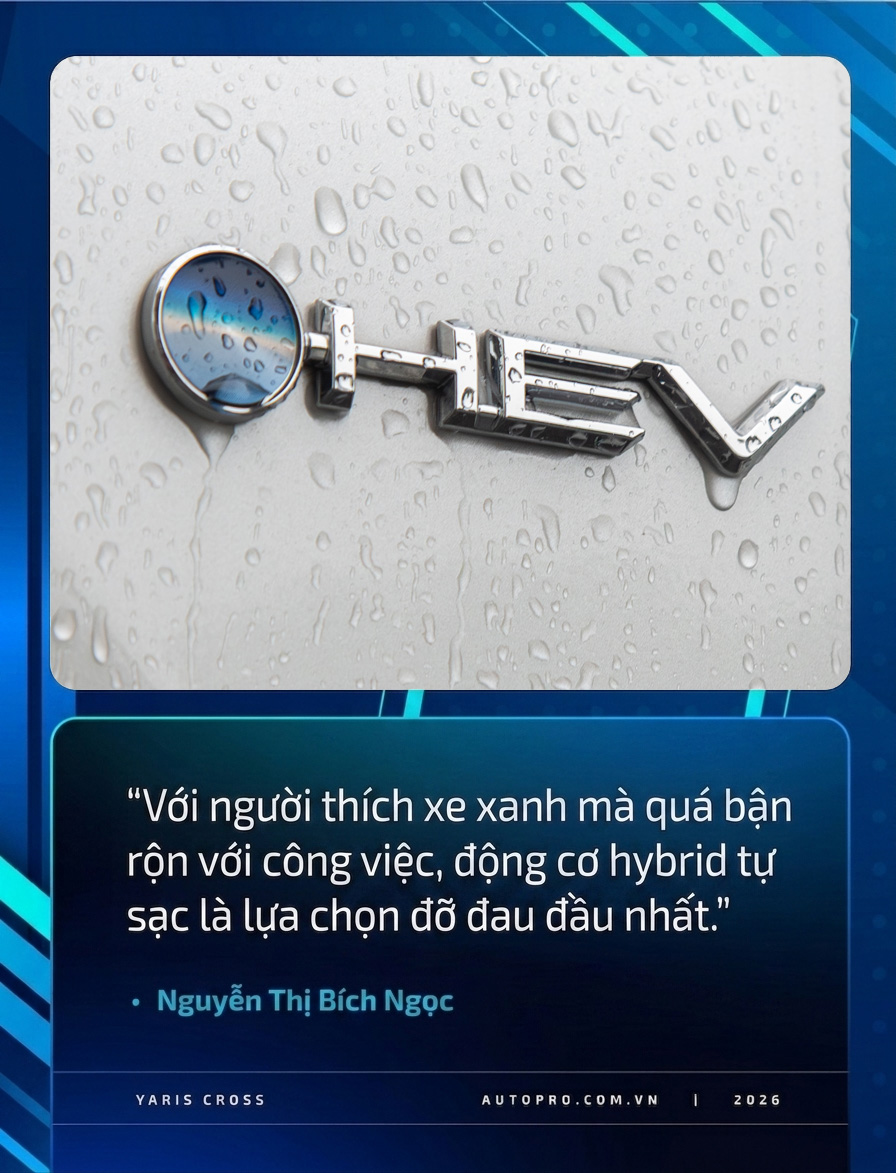 L&aacute;i thử từ Creta, Seltos tới CX-5, nữ chủ xe 25 tuổi chốt Toyota Yaris Cross HEV: &lsquo;Tiện nghi ổn, động cơ hybrid c&oacute; thứ cần cải thiện&rsquo; - Ảnh 2.
