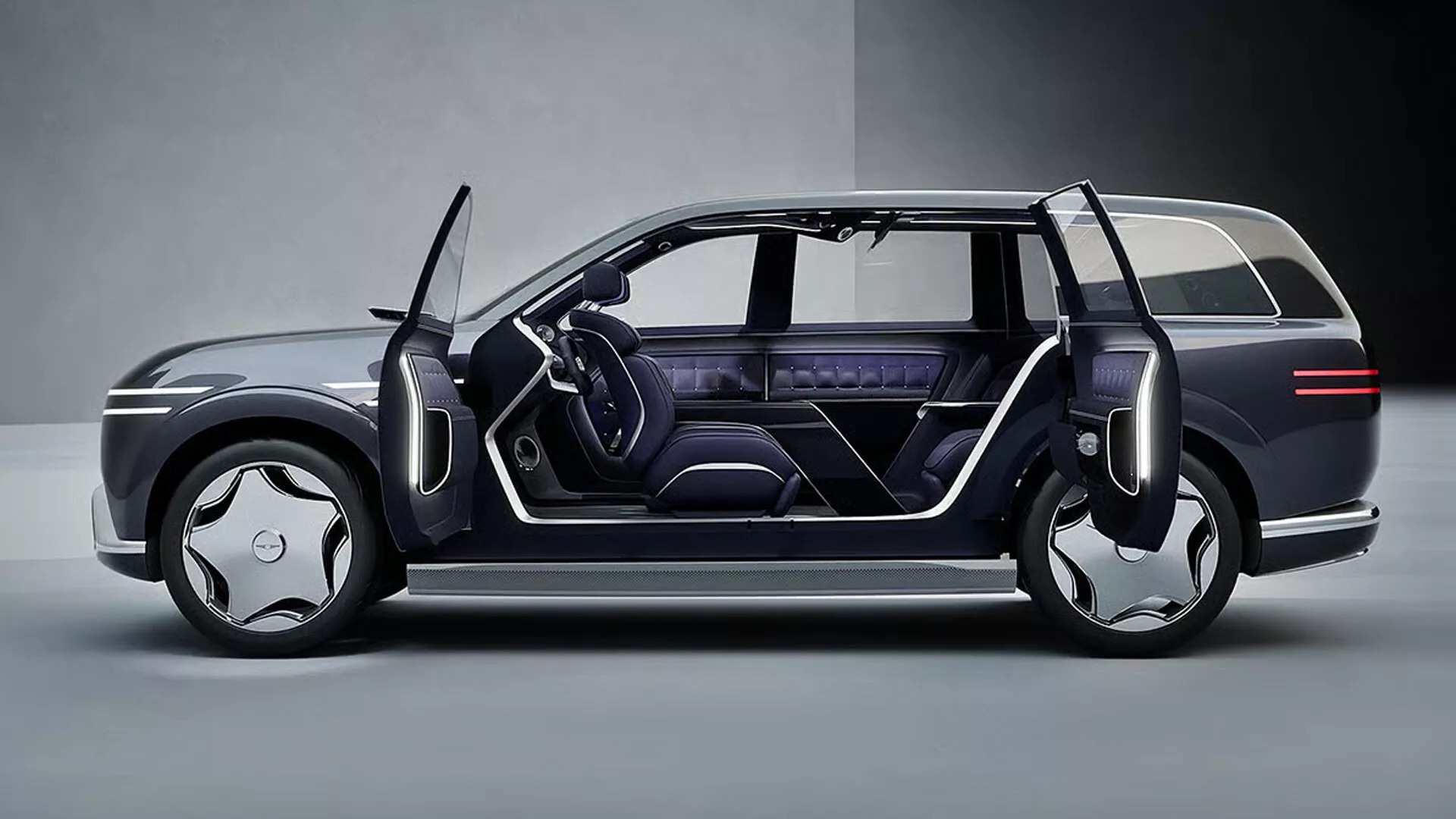 H&atilde;ng con Hyundai l&agrave;m SUV điện hạng sang với cửa như Rolls-Royce, cạnh tranh Range Rover - Ảnh 1.
