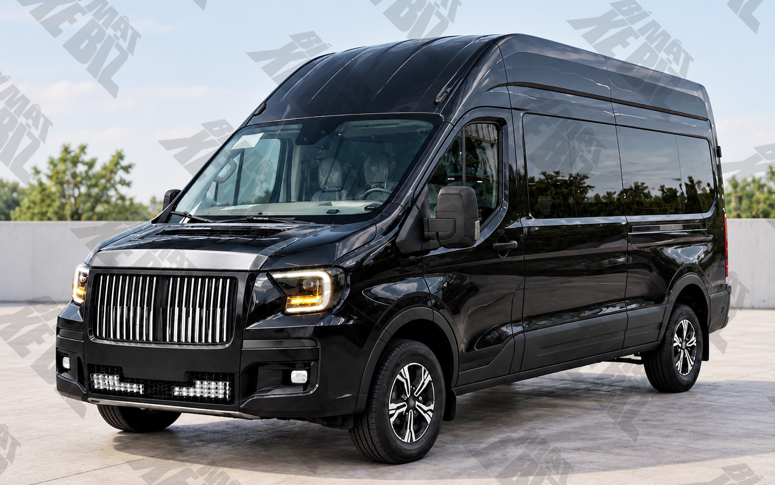 Lộ bản thiết kế 'lạ' cho Ford Transit tại Việt Nam: Mặt trước tạo h&igrave;nh kiểu Rolls-Royce, ghế thương gia sang xịn - Ảnh 3.