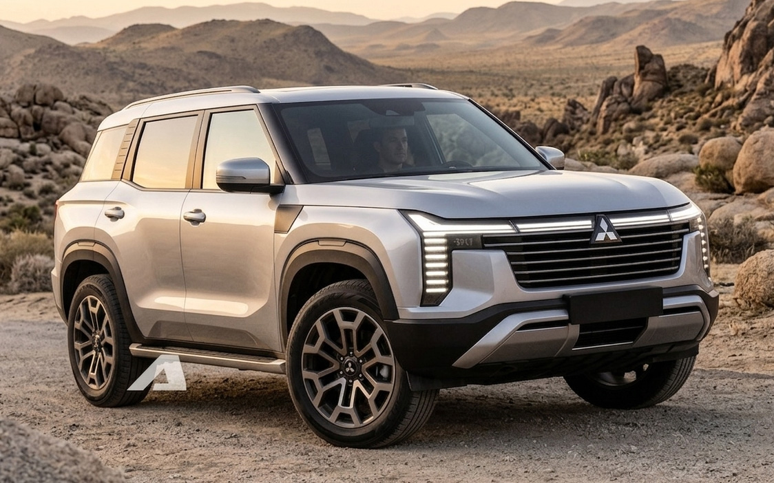 Mitsubishi Pajero đời mới nhá hàng nhiều hình ảnh ‘hot’ trước giờ G: Tên xe dập chìm trên khe gió hông, dải LED nhiều tầng nổi khối - Ảnh 13.