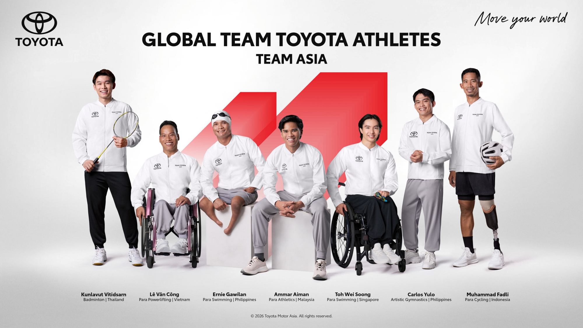 Toyota mang hơn 1.900 xe tới Asian Games 2026: Xe điện pin nhi&ecirc;n liệu dẫn đo&agrave;n, c&oacute; VĐV Việt Nam tranh t&agrave;i - Ảnh 1.
