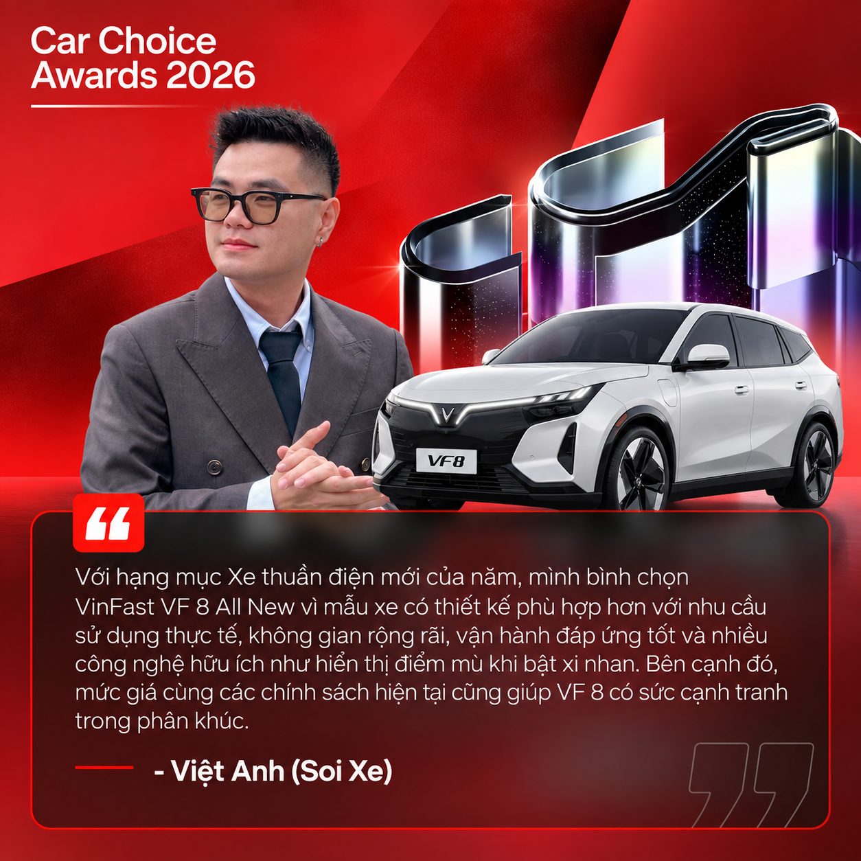 D&agrave;n KOC ng&agrave;nh xe gọi t&ecirc;n loạt &lsquo;ứng cử vi&ecirc;n&rsquo; tại Car Choice Awards 2026: Bất ngờ từ xe Trung Quốc đến những &lsquo;tượng đ&agrave;i&rsquo; cơ kh&iacute; thuần chất! - Ảnh 7.