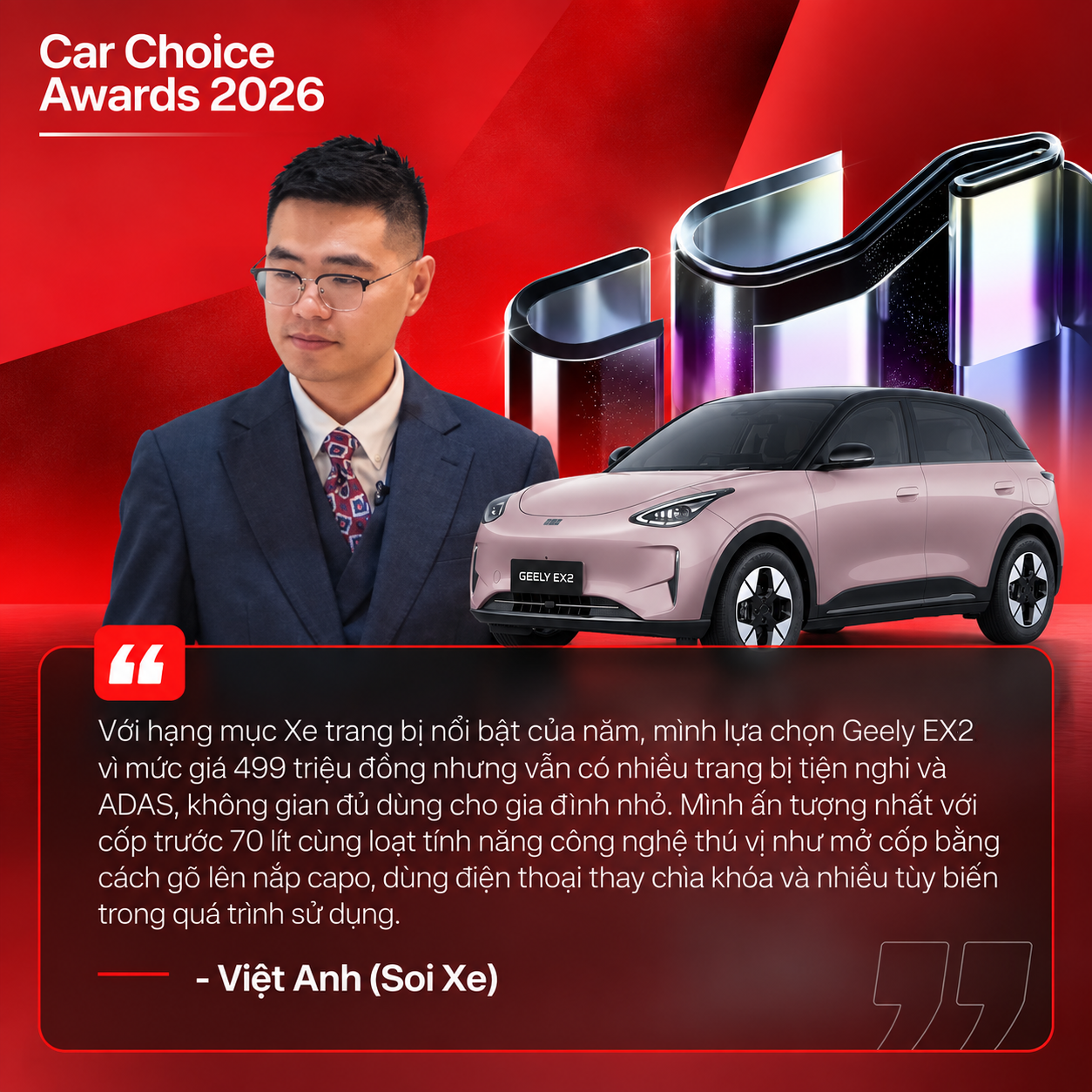 D&agrave;n KOC ng&agrave;nh xe gọi t&ecirc;n loạt &lsquo;ứng cử vi&ecirc;n&rsquo; tại Car Choice Awards 2026: Bất ngờ từ xe Trung Quốc đến những &lsquo;tượng đ&agrave;i&rsquo; cơ kh&iacute; thuần chất! - Ảnh 1.