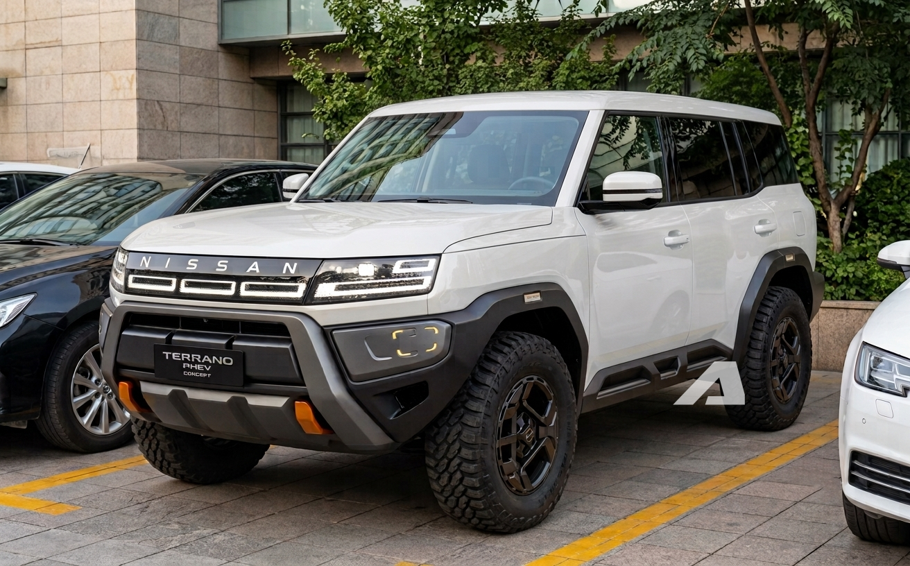 SUV Nissan cạnh tranh Land Cruiser Prado lần đầu lộ diện tr&ecirc;n đường: Cản hầm hố như Ranger Raptor, nội thất cao cấp, m&aacute;y hybrid cắm sạc - Ảnh 7.