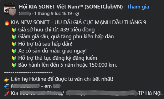 Kia Sonet lại tạo 'đ&aacute;y' mới, gi&aacute; thực tế chưa đến 440 triệu - Ảnh 1.