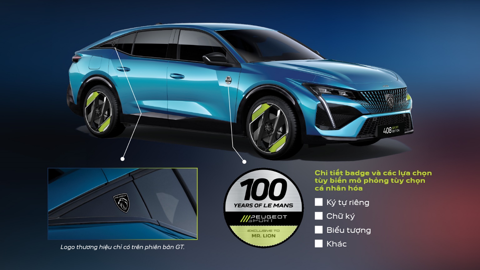 Peugeot 408 Sport Edition mang dấu ấn Le Mans v&agrave; đặc quyền c&aacute; nh&acirc;n h&oacute;a cho kh&aacute;ch Việt - Ảnh 2.